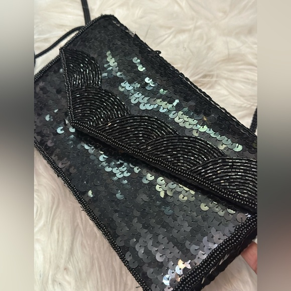 vintage sequin clutch La Regale Ltd - Picture 1 of 4